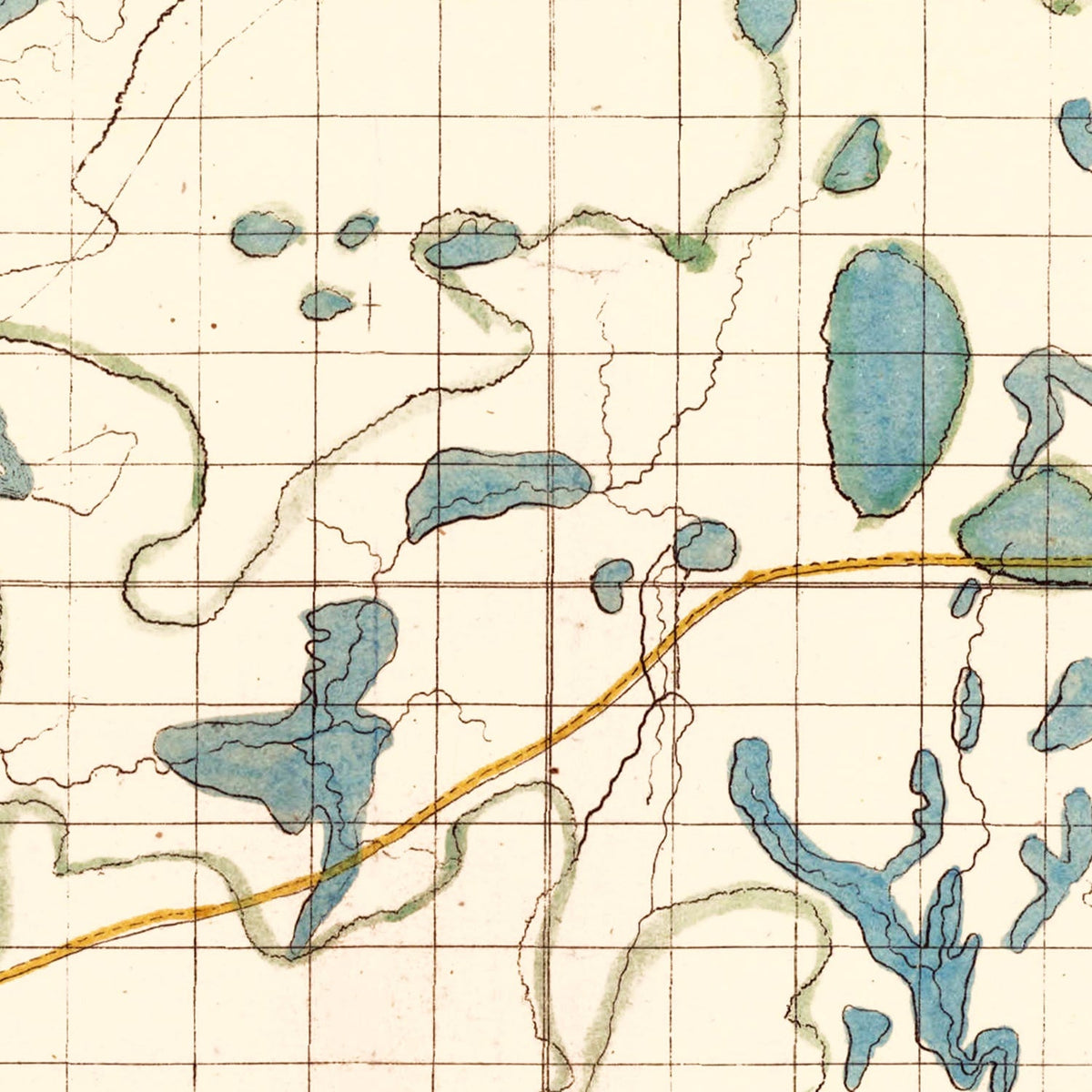 Vintage Fox River, WI Map 1839, photo 2 of 5