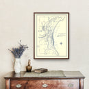 Vintage Map of Milwaukee, Wisconsin 1836