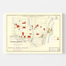 Vintage Map of Milwaukee, Wisconsin 1957