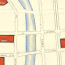 Vintage Map of Milwaukee, Wisconsin 1957