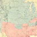 Vintage Republican Sweep of United States Map 1894