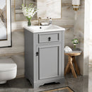 Elegant Bathroom Vanity With Ceramic Sink, Soft Close Door, Adjustable Shelf by Unique Piece Furniture