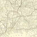 Vintage Map of Connecticut 1898