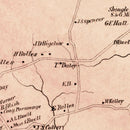 Vintage Map of Marlborough, Connecticut 1869