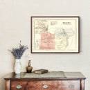 Vintage Map of Rocky Hill, Connecticut 1869