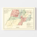 Vintage Map of Berlin, Connecticut 1869