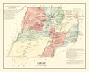 Vintage Map of Berlin, Connecticut 1869