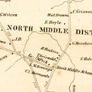 Vintage Map of Bloomfield, Connecticut 1869