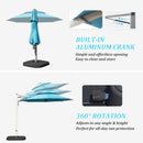 Round Cantilever Umbrella with Center Pole, Lake by HouseOfZazla