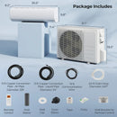 X-Pro 35000 BTU 2 Zone 22.5 SEER2 Concealed Ducted Mini Split AC by LJGDeals