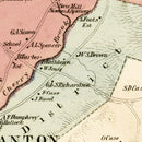 Vintage Map of Canton, Connecticut 1869