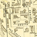 Vintage Map of Collinsville, Connecticut 1869