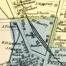 Vintage Map of Bristol, Connecticut 1869