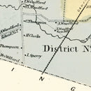 Vintage Map of Avon, Connecticut 1869