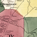 Vintage Map of Stafford, Connecticut 1869