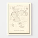 Vintage Map of Town of Tolland, Connecticut 1869