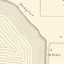 Vintage Map of Town of Tolland, Connecticut 1869