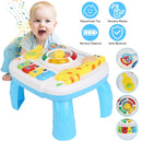 Toddler Musical Learning Table Educational Baby Toys Musical Activity Table Learning Center for 6+ Months Boys Girls Gift