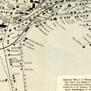 Vintage Map of Rockville, Connecticut 1869