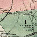 Vintage Map of Somers, Connecticut 1869