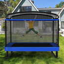 6 FT Kids Trampoline with Swing and Horizontal Bar Small Rectangle Trampoline by LJGDeals