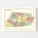 Vintage Map of South Windsor, Connecticut 1869