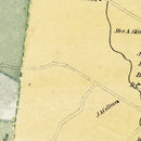 Vintage Map of South Windsor, Connecticut 1869
