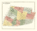 Vintage Map of South Windsor, Connecticut 1869