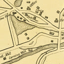Vintage Map of Hazardville, Connecticut 1869