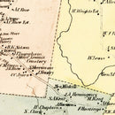 Vintage Map of Suffield, Connecticut 1869