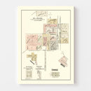 Vintage Map of White Hall, Illinois 1873