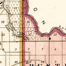 Vintage Map of Cass County, Illinois 1874