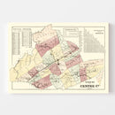 Vintage Map of Centre County, Pennsylvania 1874