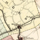 Vintage Map of Centre County, Pennsylvania 1874