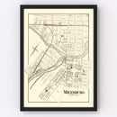 Vintage Map of Milesburg, Pennsylvania 1874