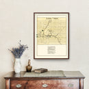 Vintage Map of Snow Shoe, Pennsylvania 1874