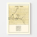 Vintage Map of Snow Shoe, Pennsylvania 1874