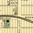 Vintage Map of Snow Shoe, Pennsylvania 1874