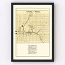 Vintage Map of Snow Shoe, Pennsylvania 1874