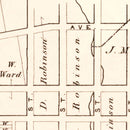 Vintage Map of South Chester, Pennsylvania 1875