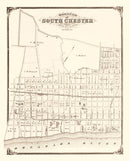 Vintage Map of South Chester, Pennsylvania 1875