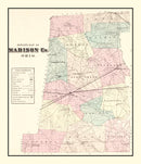 Vintage Map of Madison County, Ohio 1875