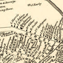 Vintage Map of Hightstown, New Jersey 1875