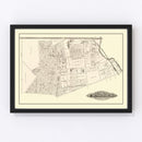 Vintage Map of Chambersburg, New Jersey 1875