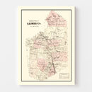Vintage Map of Lewis County, New York 1875