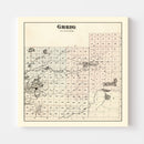 Vintage Map of Greig Township, Lewis County, New York 1875