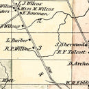 Vintage Map of Lowville Township, Lewis County, New York 1875
