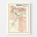 Vintage Map of Montague Township, Lewis County, New York 1875
