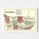 Vintage Map of New Bremen Township, Lewis County, New York 1875