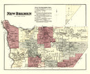 Vintage Map of New Bremen Township, Lewis County, New York 1875